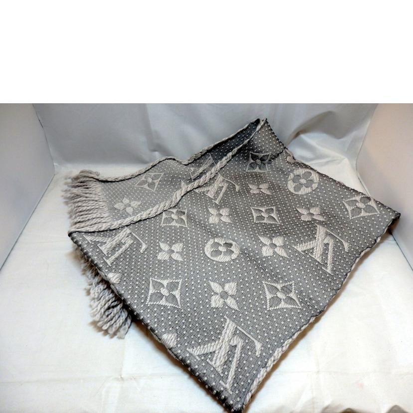LV LV/エシャプロゴマニア/MG柄/シルク混ニットマフラー/M74742//GM0197/ABランク/95