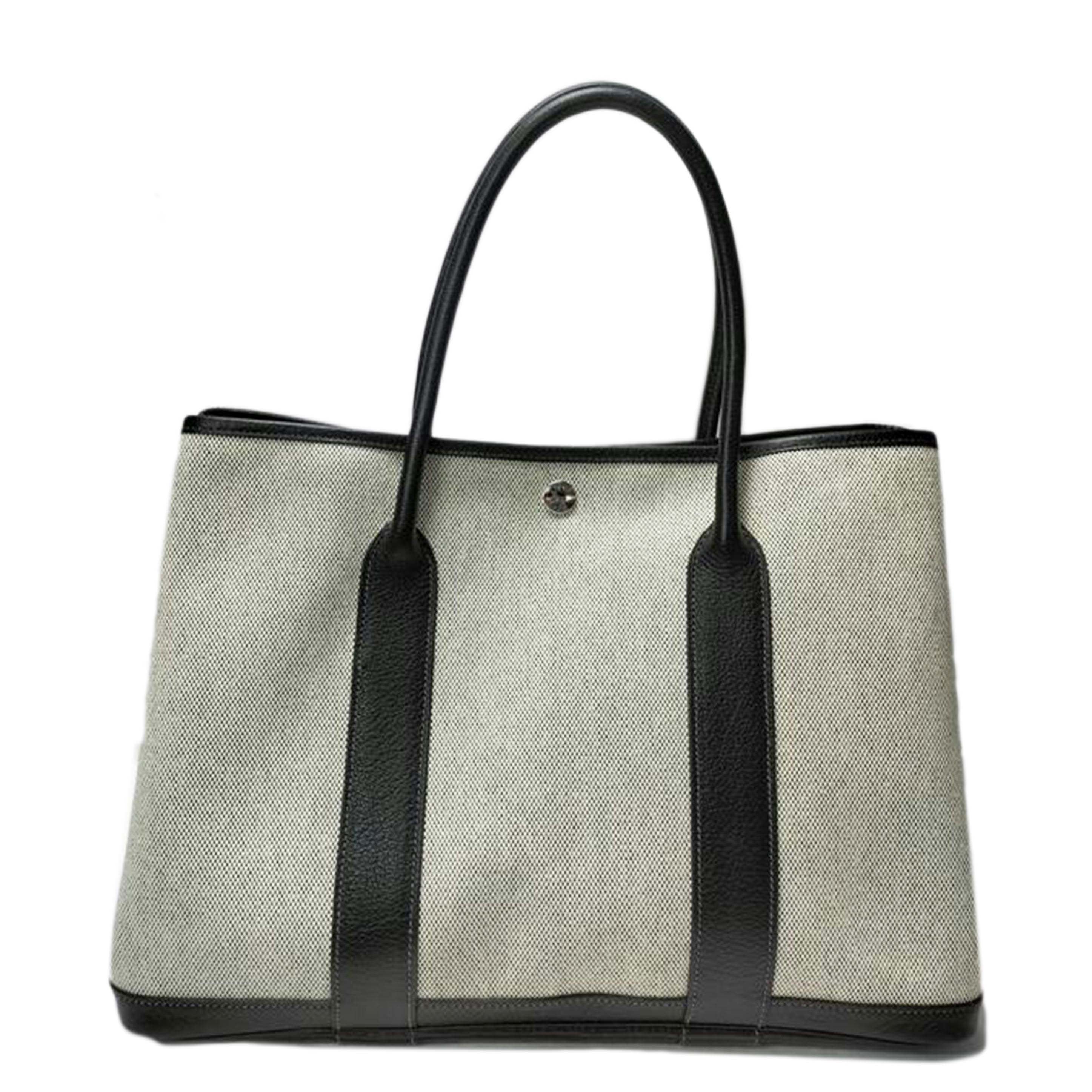 HERMES エルメス/ガーデンパーティーPM 36 トワルアッシュ×レザー//□J刻印/ABランク/52