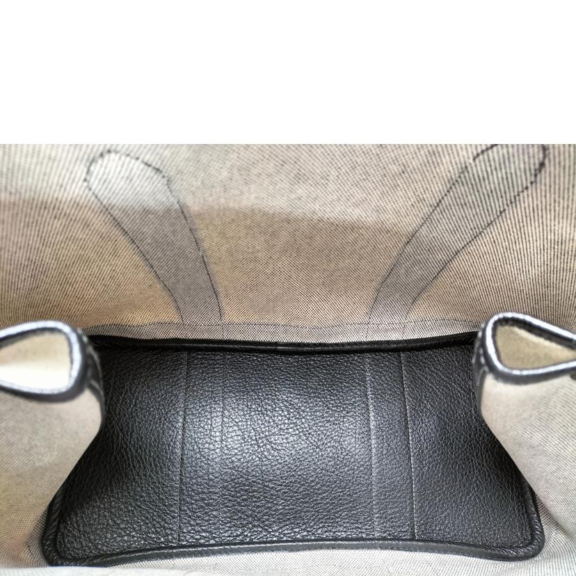 HERMES エルメス/ガーデンパーティーPM 36 トワルアッシュ×レザー//□J刻印/ABランク/52