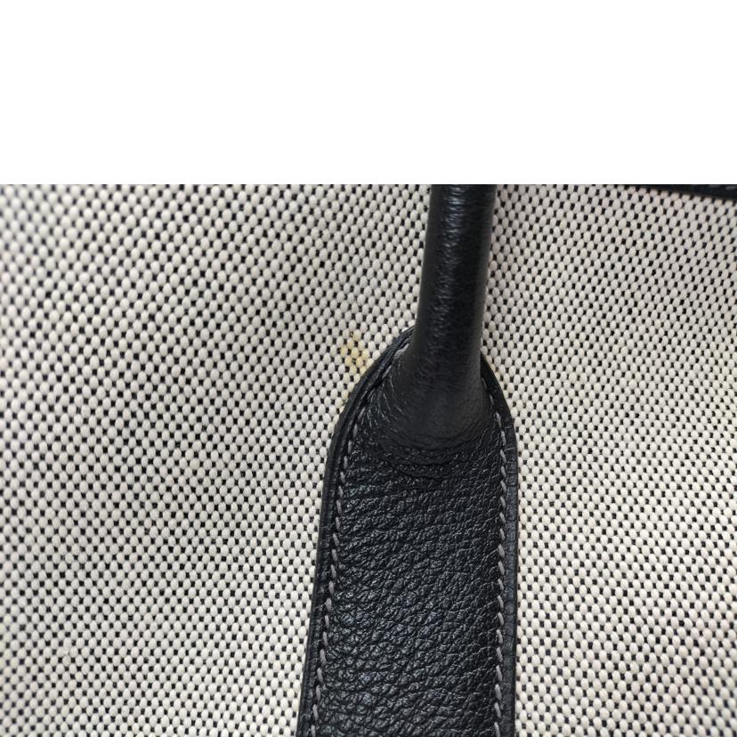 HERMES エルメス/ガーデンパーティーPM 36 トワルアッシュ×レザー//□J刻印/ABランク/52