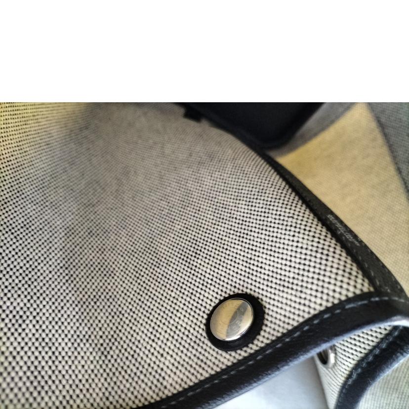 HERMES エルメス/ガーデンパーティーPM 36 トワルアッシュ×レザー//□J刻印/ABランク/52