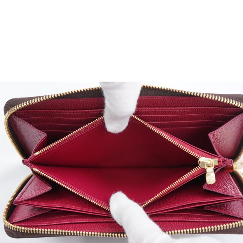 LV ルイヴィトン/ジッピーウォレット/モノグラム/フューシャ/M41895//IC/SAランク/67