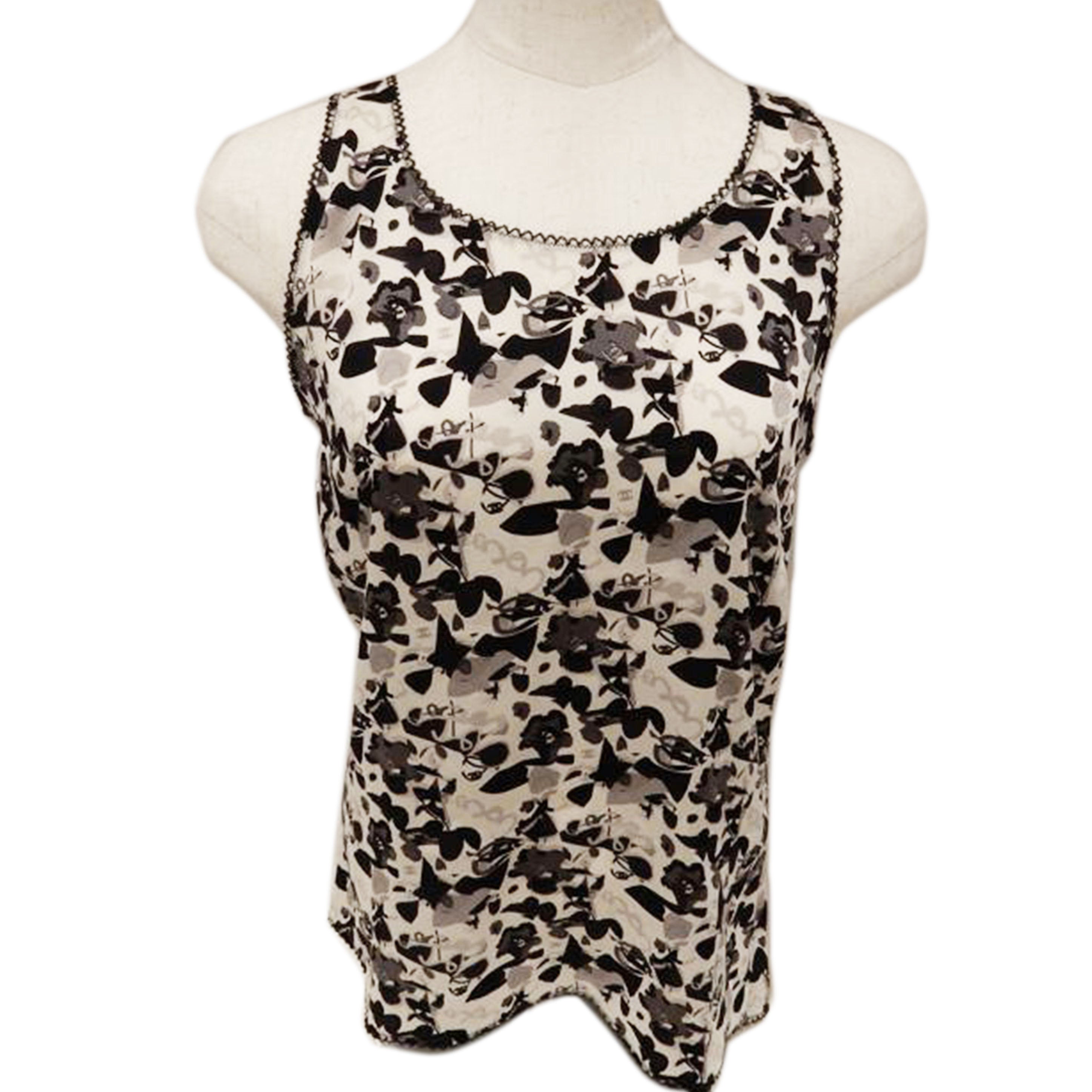 CHANEL シャネル/モノトーン/キャミソール/ロゴ/P25640V16023//ABランク/02