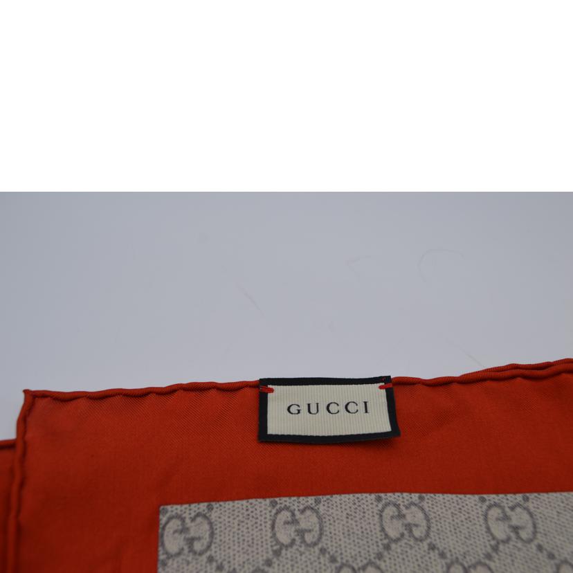 GUCCI/GGブルームスフローラルプリントシルクスカーフ//ABランク/89