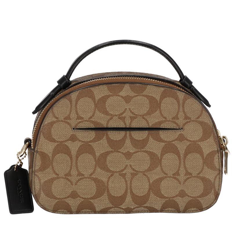 COACH コーチ バッグ ブランドバッグ ショルダーバッグ 斜め掛け PVC レザー レディース ブラウン 茶/シグネチャーセレナサッチェルクロスボディ/1591//C2092/Aランク/75