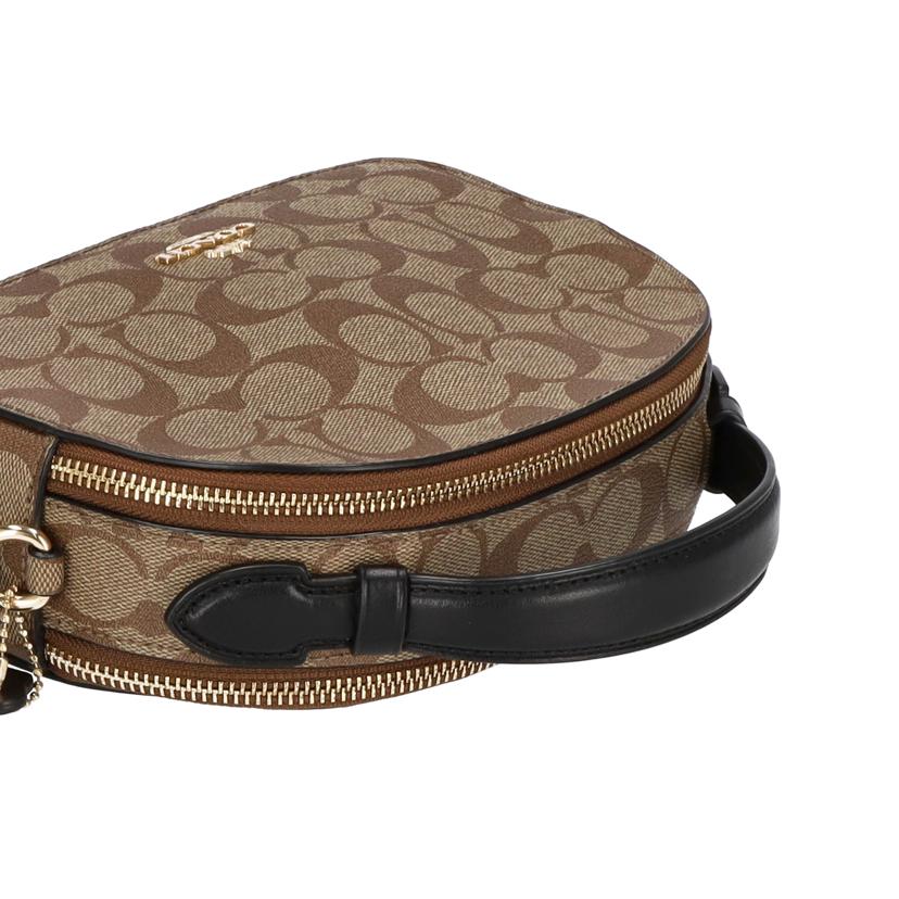 COACH コーチ バッグ ブランドバッグ ショルダーバッグ 斜め掛け PVC レザー レディース ブラウン 茶/シグネチャーセレナサッチェルクロスボディ/1591//C2092/Aランク/75