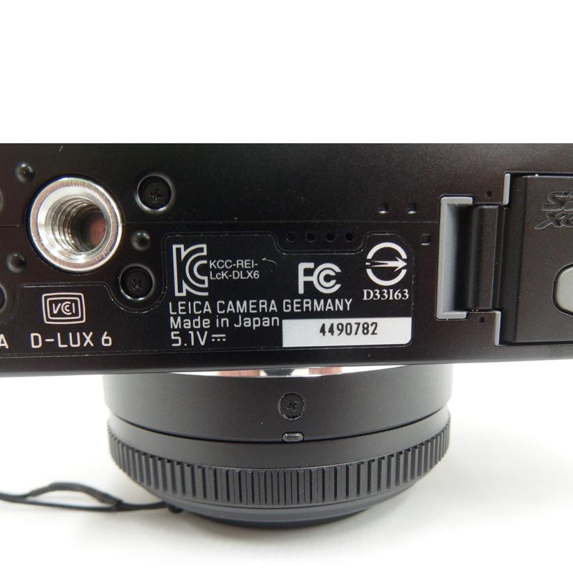 Leica/デジタルカメラ/LEICA D-LUX6/18461/LEICA D-LUX6/18461//4490782/Aランク/82