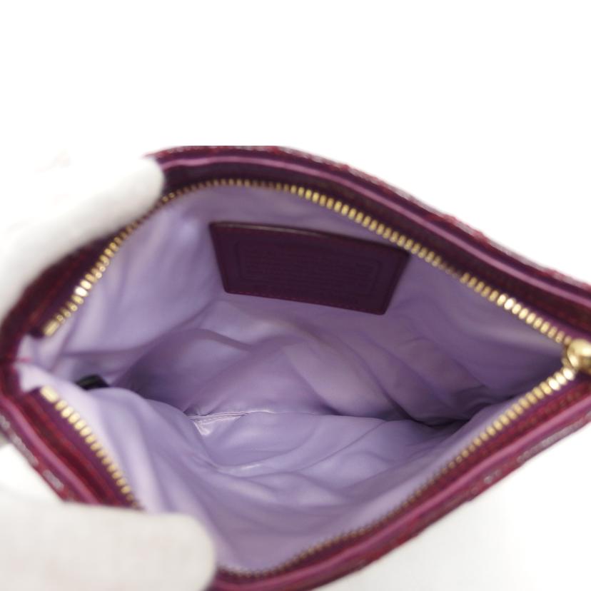 COACH コーチ/オプアートグラマシーウォレット/クラッチバッグ/ボルドー/42965//C0969/Bランク/04