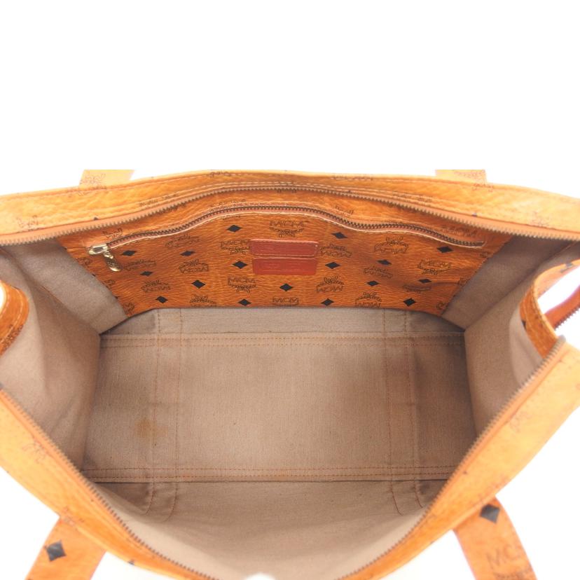MCM エムシーエム/ロゴグラムトートバッグ/コニャック//4423W/Bランク/04