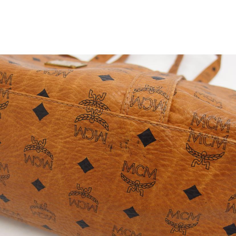 MCM エムシーエム/ロゴグラムトートバッグ/コニャック//4423W/Bランク/04
