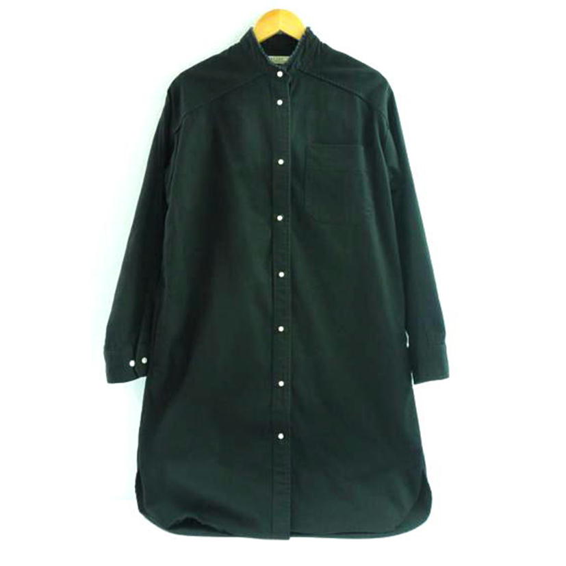 BLANC ブラン/BLANC コットン100%シャツワンピース ブラック サイズ38/BL04-410//Aランク/83