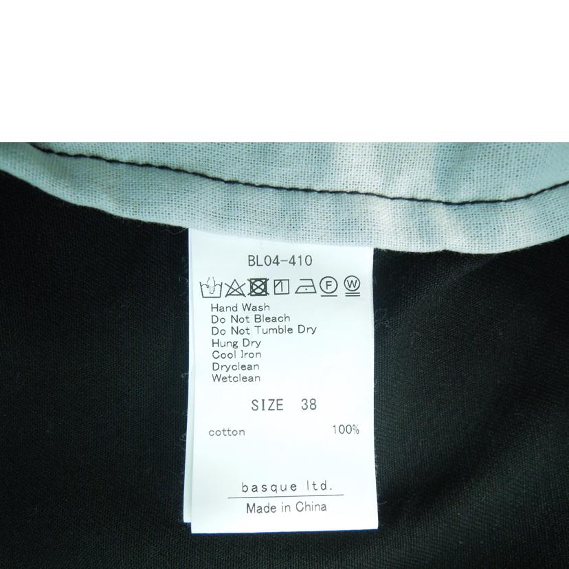 BLANC ブラン/BLANC コットン100%シャツワンピース ブラック サイズ38/BL04-410//Aランク/83