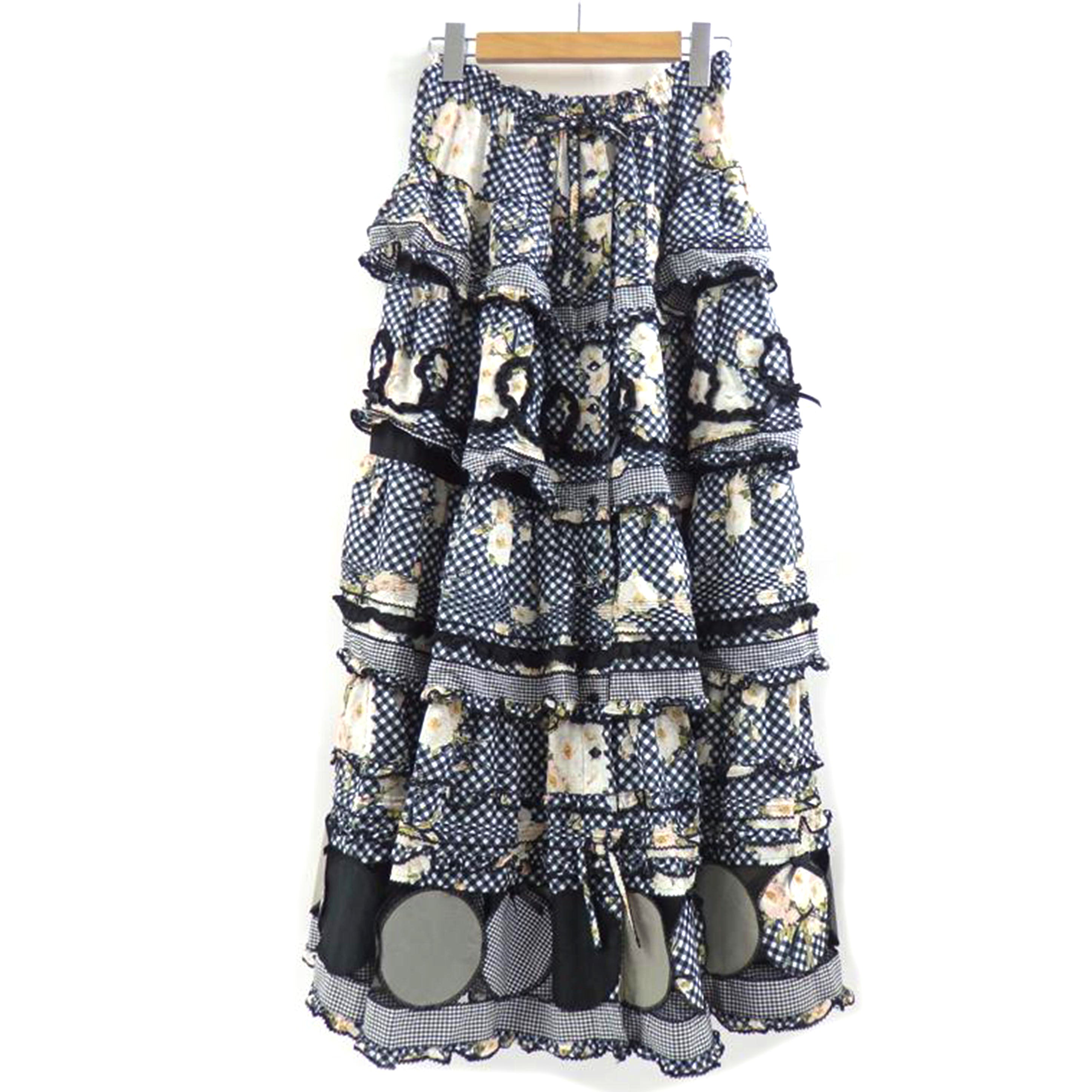 PINK HOUSE ピンクハウス/野ばらギンガムパッチワークスカート/A2111FSY302//Aランク/77