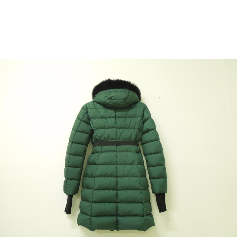 HERNO/HERNO ロングダウンコート ファー付フード取り外し可能 グリーン サイズ40/32174-30216-3//Aランク/83