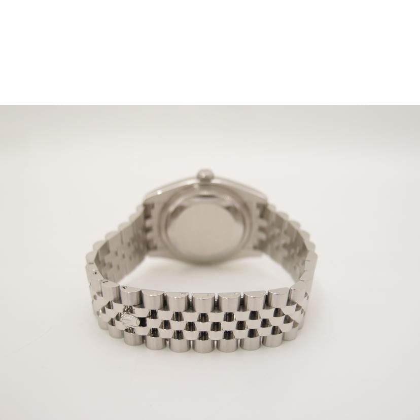 ROLEX ロレックス 腕時計 ランダムシリアル K18WG ステンレス ブラック メンズ/デイトジャスト・SS×WG/10P新ダイヤ/ランダム番/116234G//833E14R7/Aランク/69