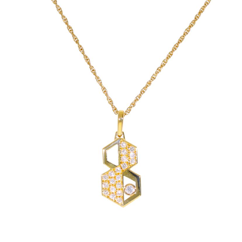/ K18ダイヤネックレス0.26ct//ABランク/75