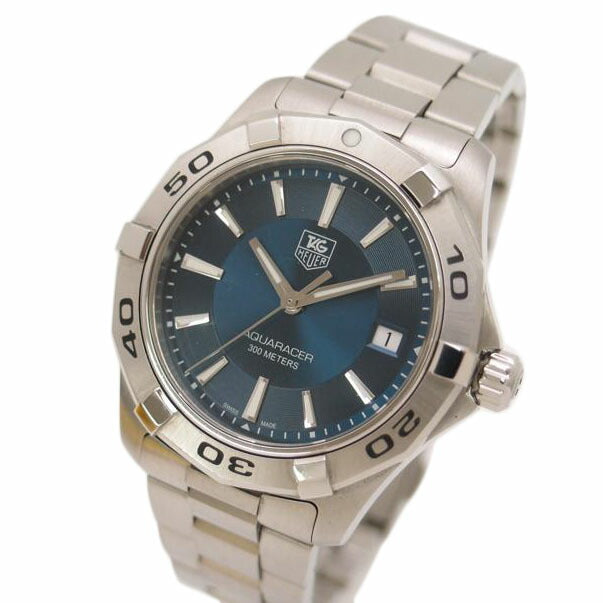 TAG Heuer タグホイヤー 腕時計 新品仕上済 ステンレス デイト ネイビー メンズ/アクアレーサー/メンズ/クオーツ/WAP1112.BA0831//EBD6392/SAランク/69