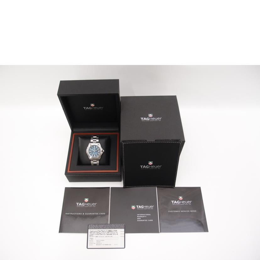 TAG Heuer タグホイヤー 腕時計 新品仕上済 ステンレス デイト ネイビー メンズ/アクアレーサー/メンズ/クオーツ/WAP1112.BA0831//EBD6392/SAランク/69