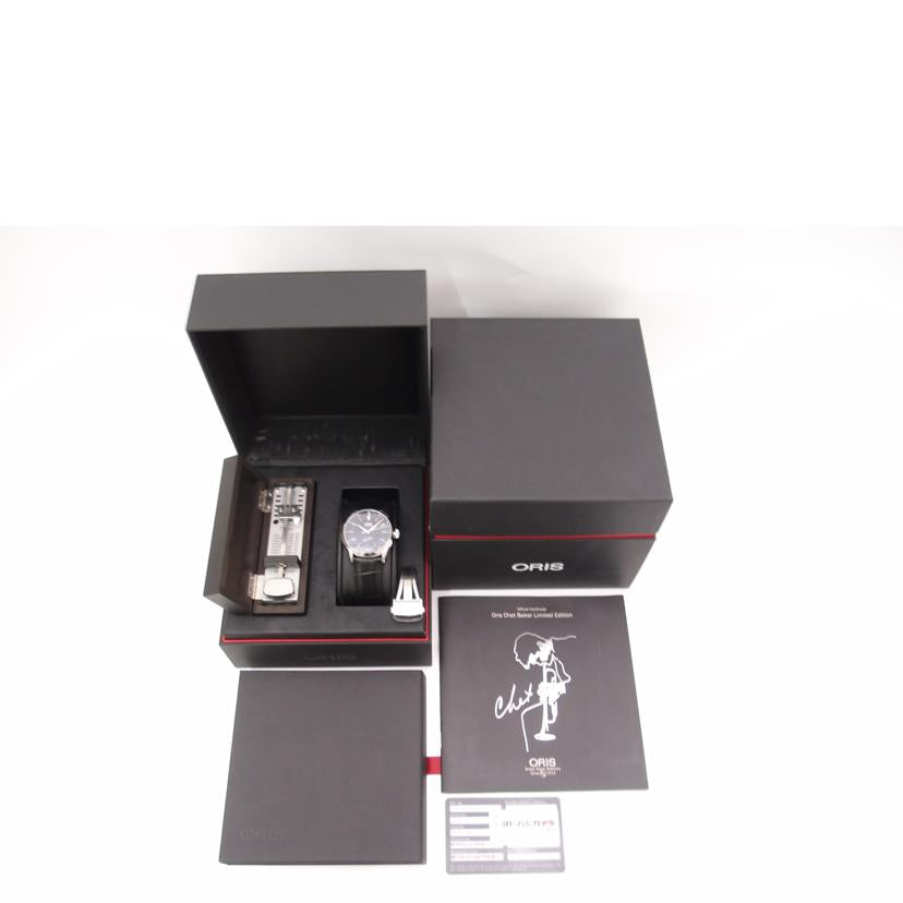 ORIS オリス 腕時計 オーバーホール済 新品仕上済 オートマ 1929本限定/チェット・ベイカー・リミテッドエディション/自動巻き/01 733 7591 4084//31-60562/SAランク/69