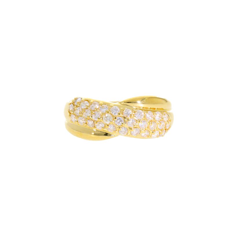 / K18ダイヤリング0.55ct//ABランク/75
