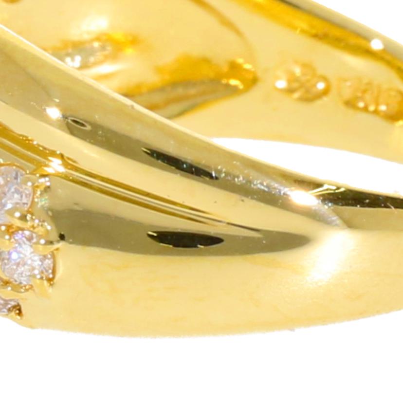 / K18ダイヤリング0.55ct//ABランク/75