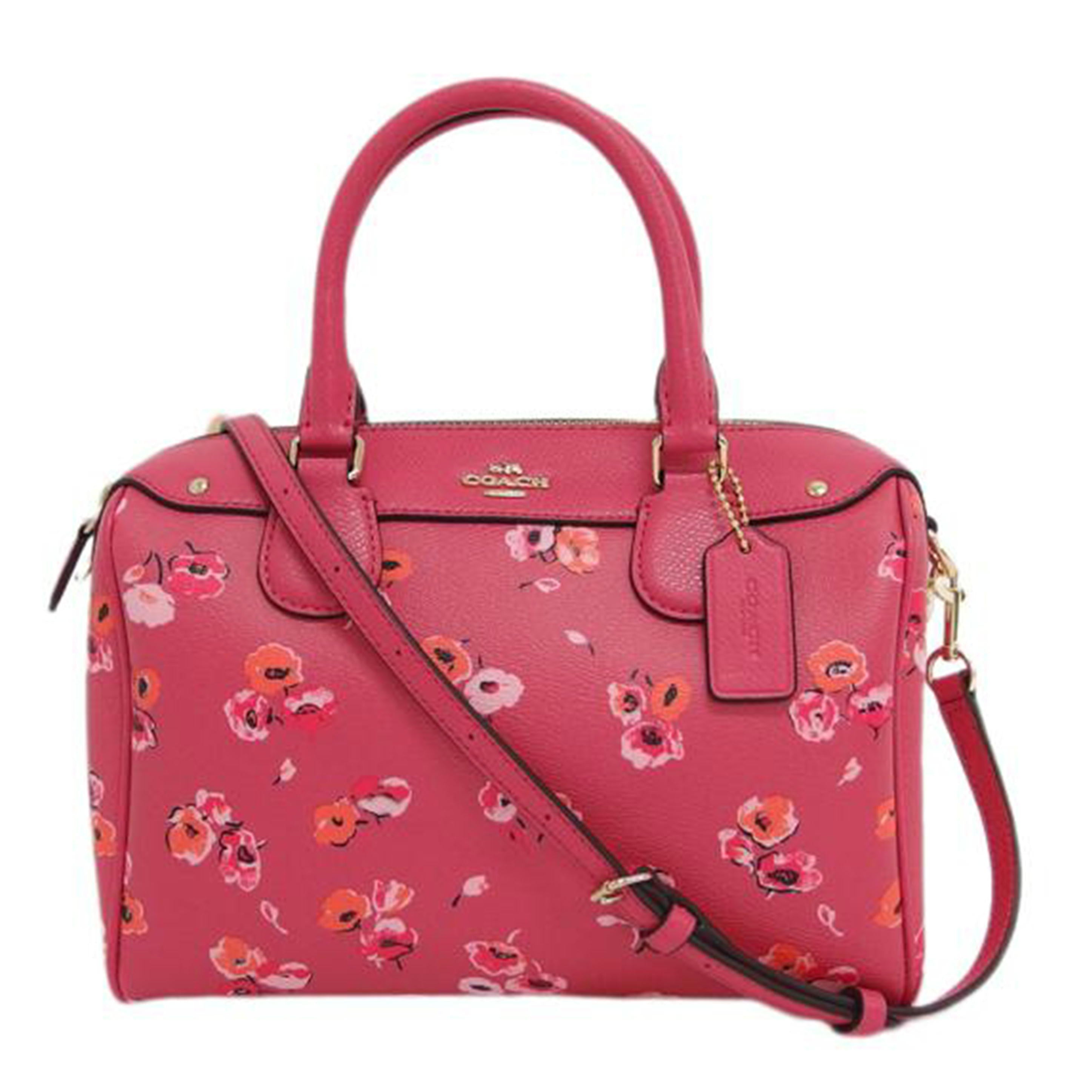 COACH コーチ/フラワーミニサッチェル/2WAYショルダーバッグ/ピンク/F37491//M1521/Aランク/04