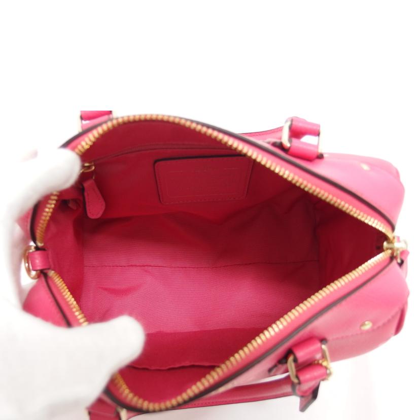 COACH コーチ/フラワーミニサッチェル/2WAYショルダーバッグ/ピンク/F37491//M1521/Aランク/04