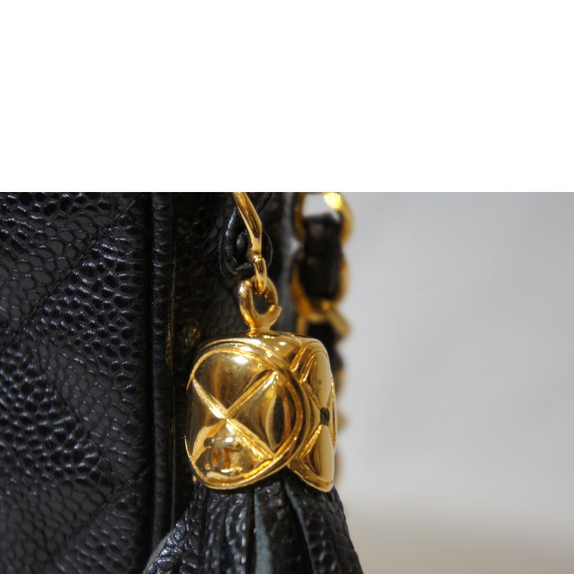 CHANEL シャネル/ココマークフリンジチェーンショルダー/キャビアスキン//2557464/ABランク/94