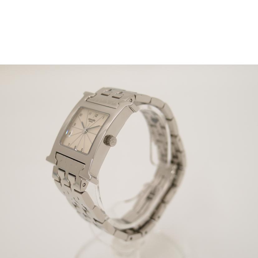 HERMES エルメス 腕時計 ステンレス アイボリー アラビアインデックス/Hウォッチ/レディース/クオーツ/HH1.210//2056416/Aランク/69
