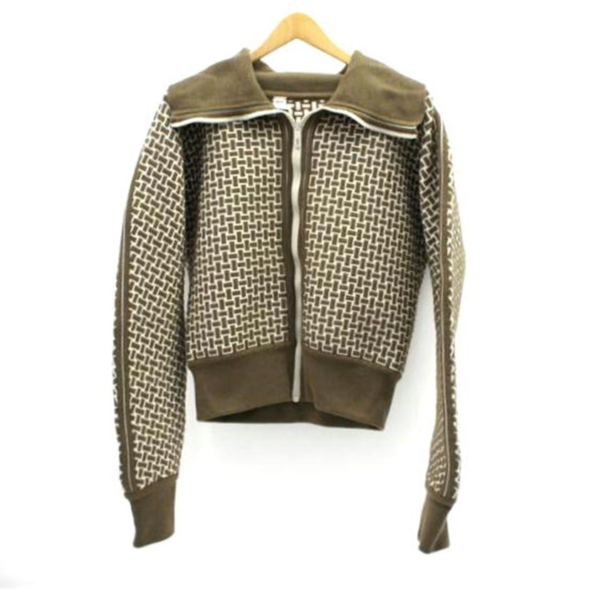 HERMES HERMES/モザイクニットジップアップブルゾン//Aランク/75