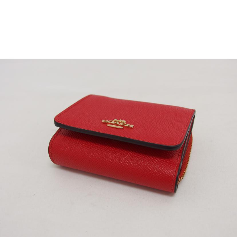 COACH コーチ/三つ折りコンパクトウォレット/レッド/F37968//K1992/ABランク/04