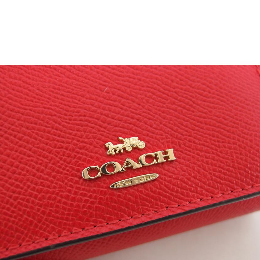 COACH コーチ/三つ折りコンパクトウォレット/レッド/F37968//K1992/ABランク/04