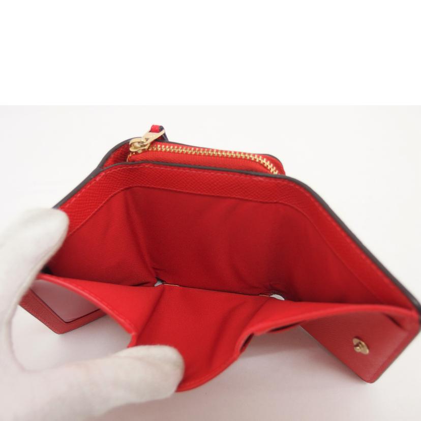 COACH コーチ/三つ折りコンパクトウォレット/レッド/F37968//K1992/ABランク/04