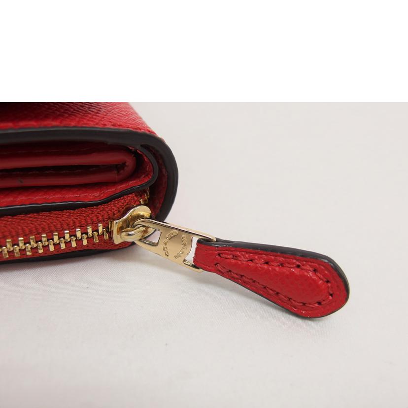 COACH コーチ/三つ折りコンパクトウォレット/レッド/F37968//K1992/ABランク/04