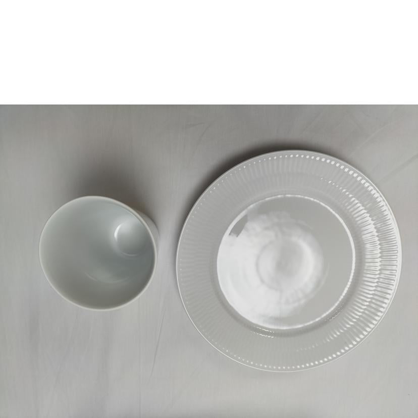 ROYAL COPENHAGEN ロイヤル コペンハーゲン/ホワイト・ブルーフルーテッド ブランチセット/5000096//Sランク/52