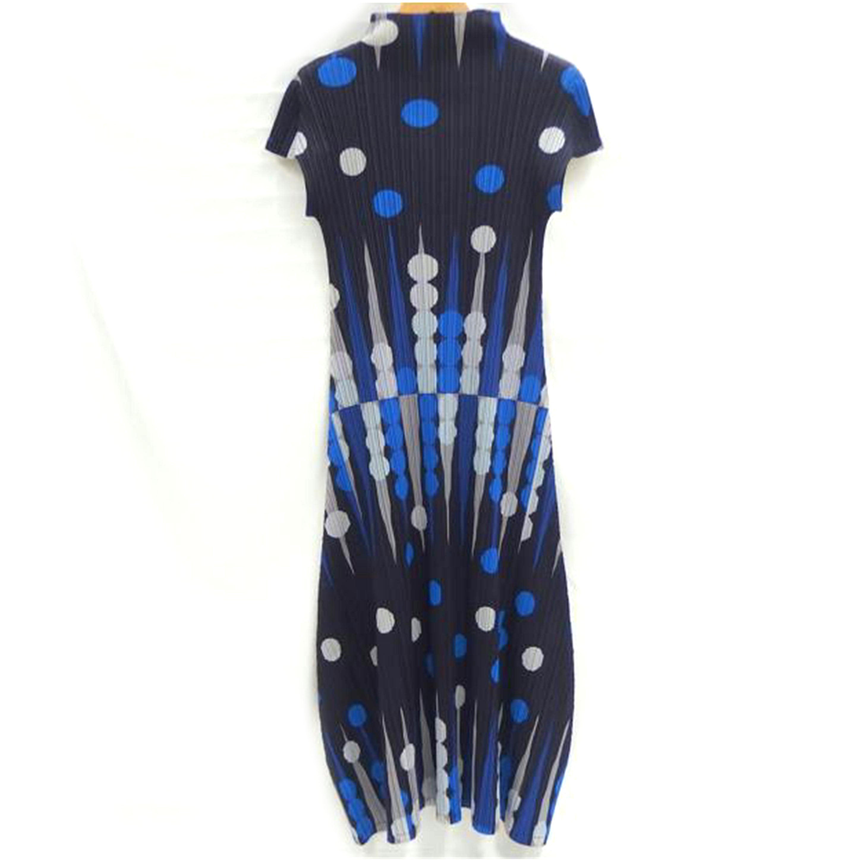 ISSEY MIYAKE イッセイミヤケ/PLEATS PLEASE 総柄ワンピース/PP73-JH616//Aランク/82