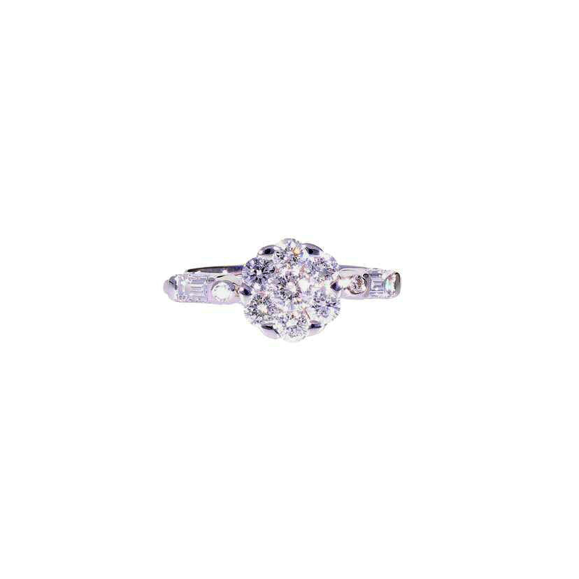 / K18ダイヤリング0.79ct//Aランク/75