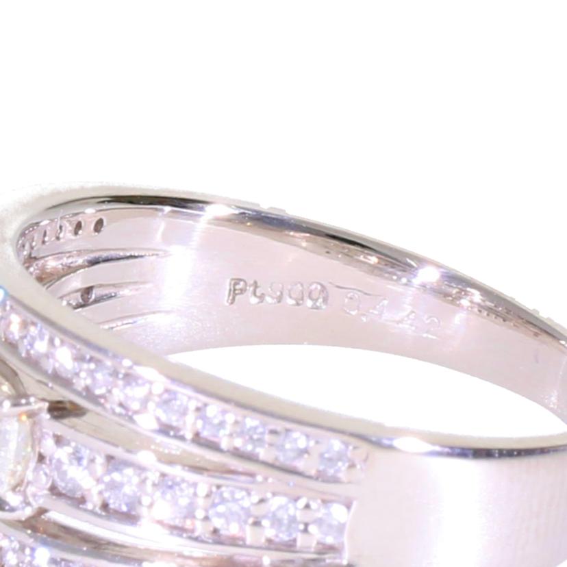 /◎ PT900ダイヤリング0.442/0.38ct//Aランク/75