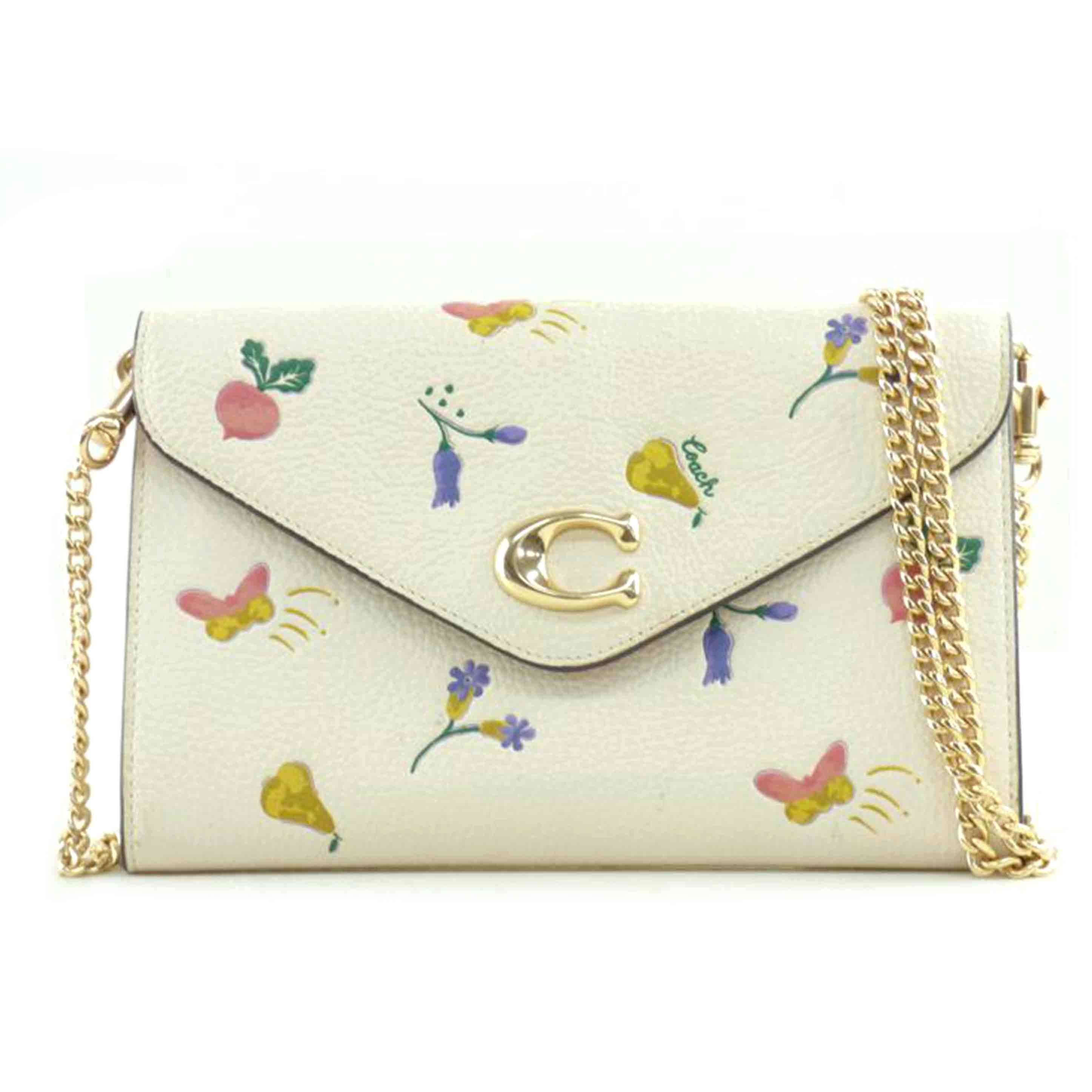 COACH コーチ/レザーチェーンショルダー/C8332//B22**/Bランク/64