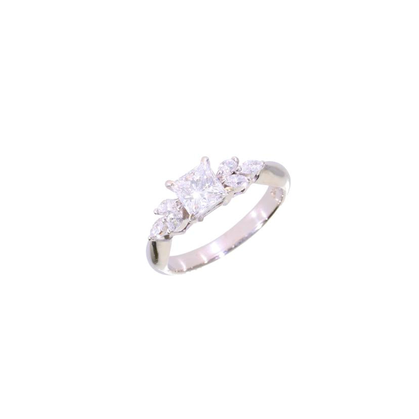 / ◎PT900ダイヤリング0.79/0.30ct//Aランク/75