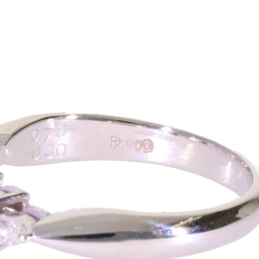 / ◎PT900ダイヤリング0.79/0.30ct//Aランク/75