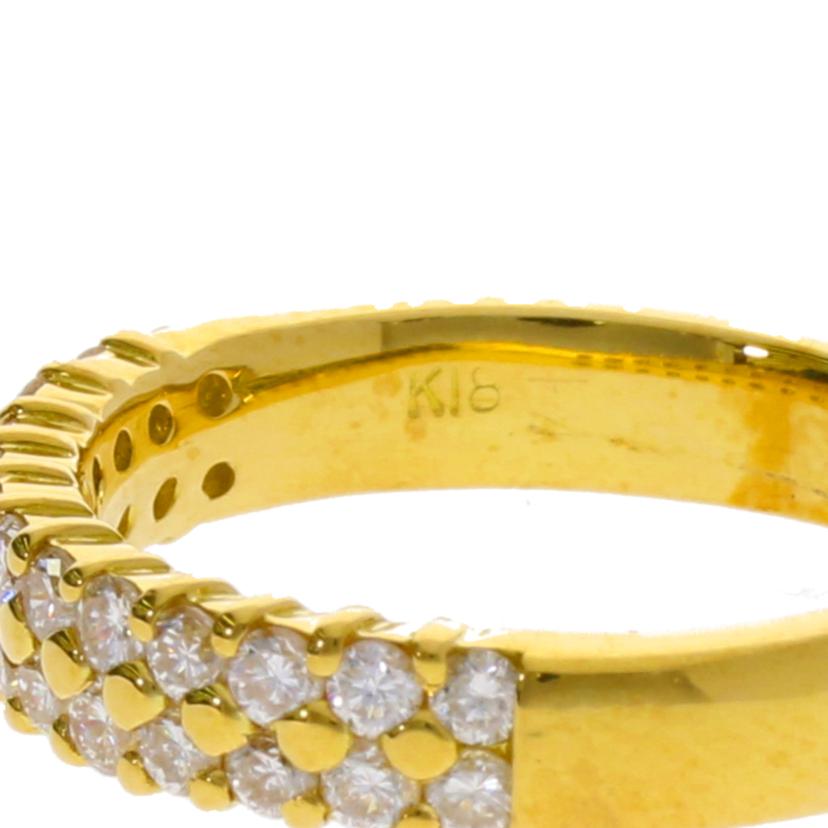 K18/K18ダイヤリング0.53ct/#8 鑑/3.8//0.53/Aランク/75