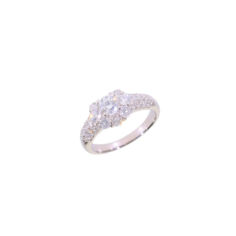 /◎ PT900ダイヤリング0.406/1.00ct//Aランク/75