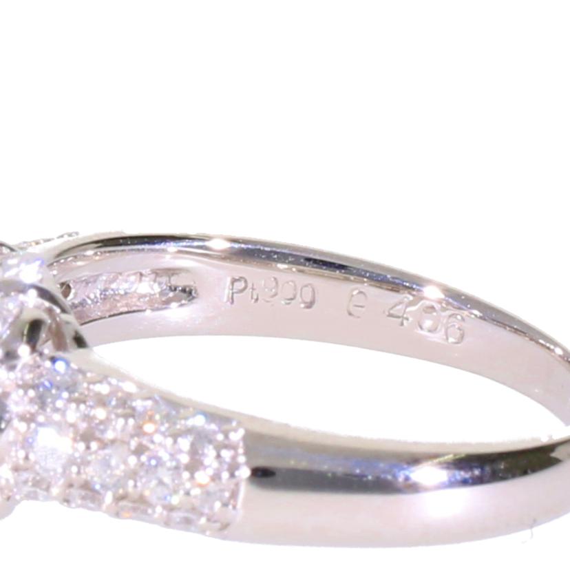 /◎ PT900ダイヤリング0.406/1.00ct//Aランク/75