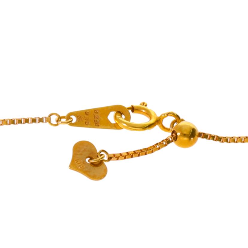 / K18ダイヤネックレス0.298/0.13ct//ABランク/75