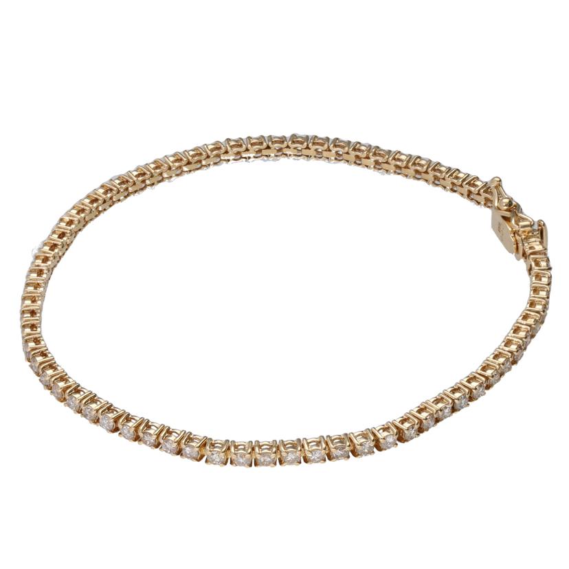 /◎ K18ダイヤブレスレット2.00ct//Aランク/75
