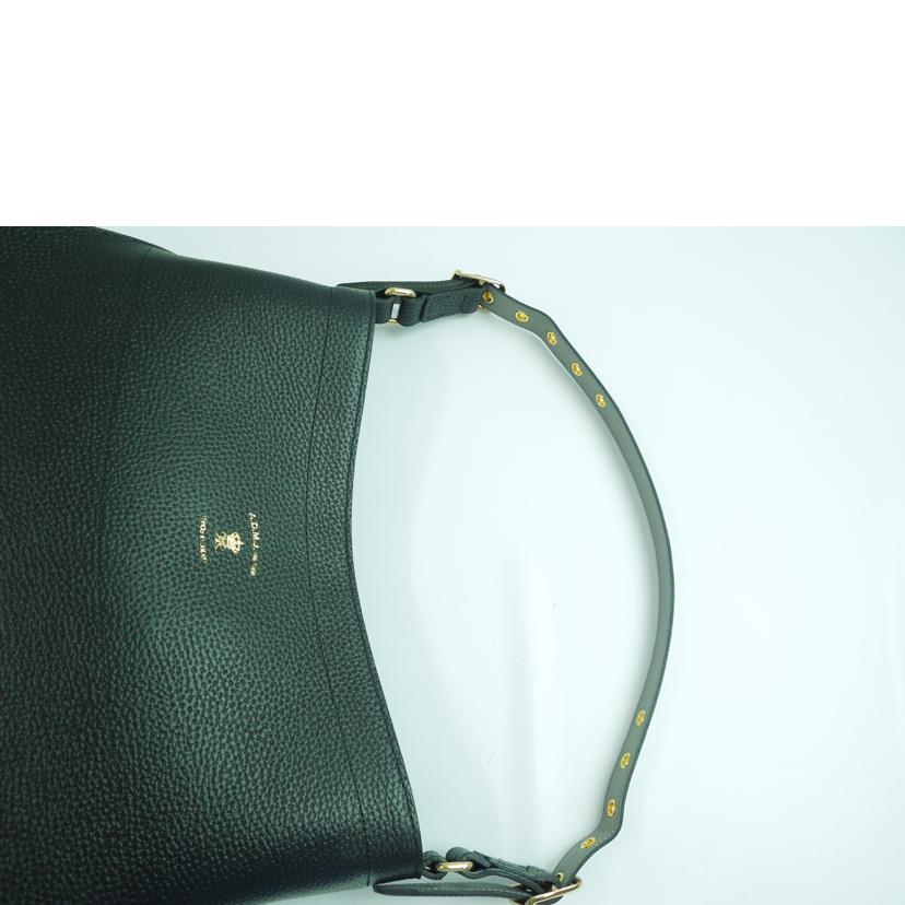 A.D.M.J エーディーエムジェー/レザーワンショルダーバッグ ポーチ付 ブラック//Aランク/83