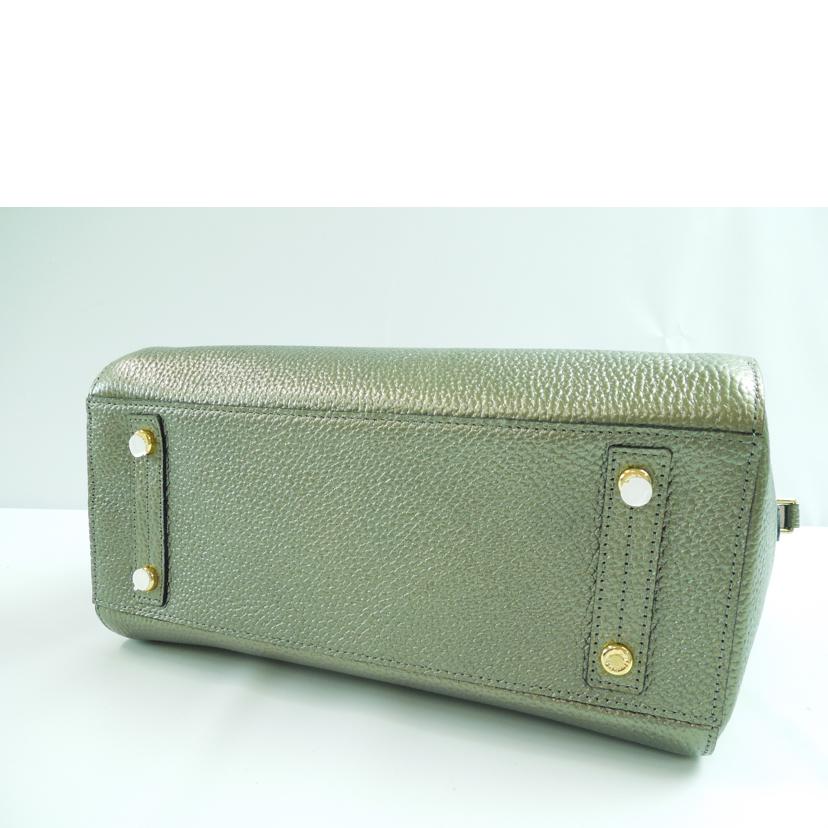 A.D.M.J エーディーエムジェー/シュリンクレザーワンショルダーバッグ グレー//Aランク/83