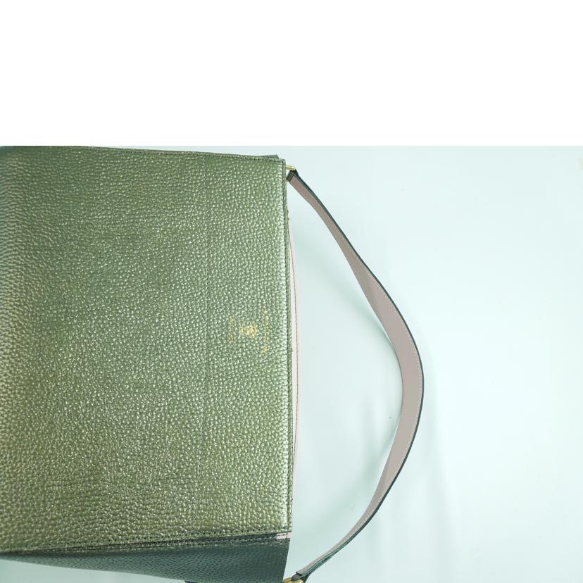 A.D.M.J エーディーエムジェー/シュリンクレザーワンショルダーバッグ グレー//Aランク/83