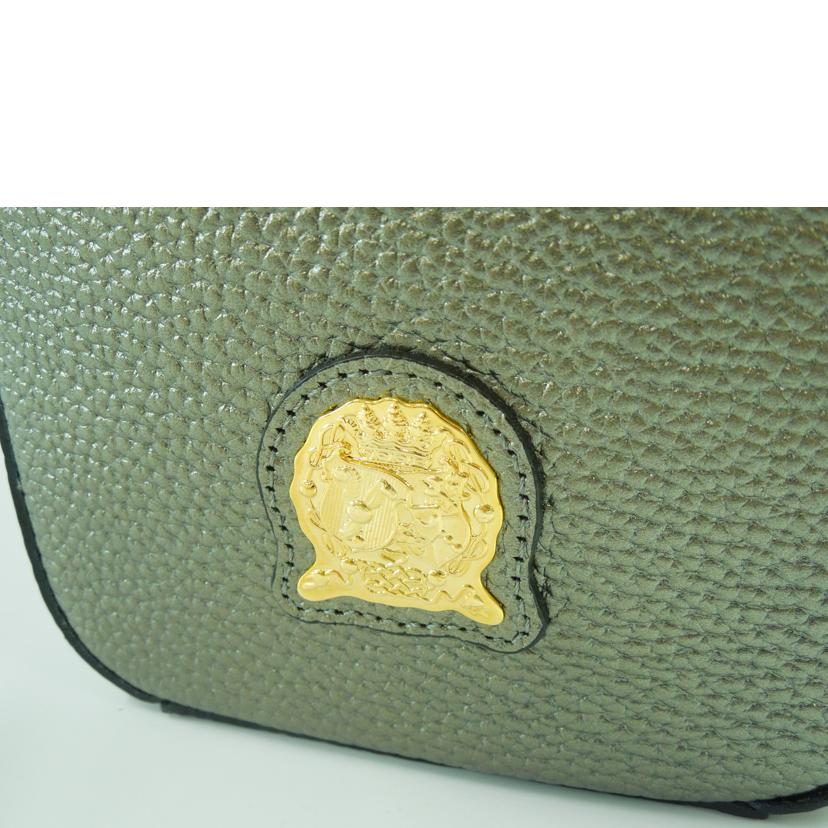 A.D.M.J エーディーエムジェー/シュリンクレザーワンショルダーバッグ グレー//Aランク/83